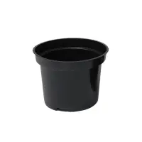 Горшок для рассады, 2 л, d=17.5 см, h=13 см, пластик, чёрный, Greengo