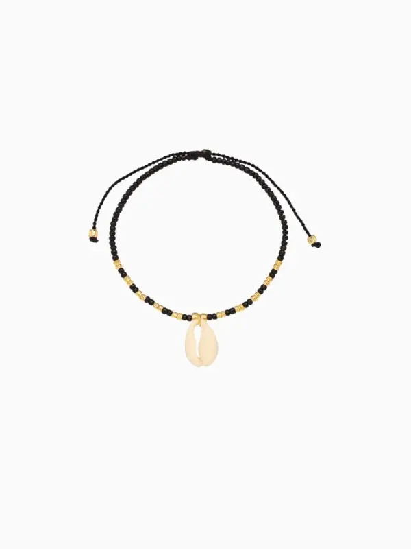 Браслет Браслет "Виколия" длина 16 см, цв. чёрный, золотистый