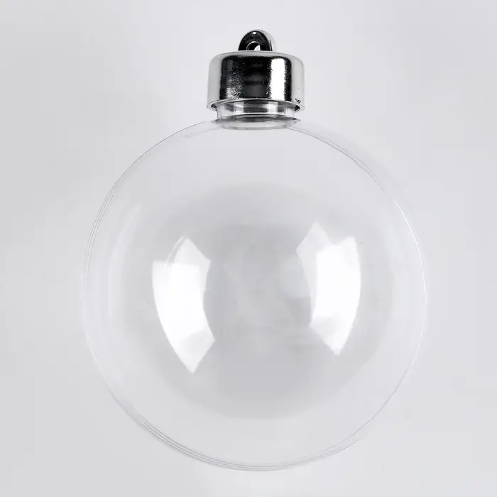 Ёлочный шар заготовка, раздельные части &laquo;Шар с съемной пуцкой&raquo;, диаметр собранного 8 см