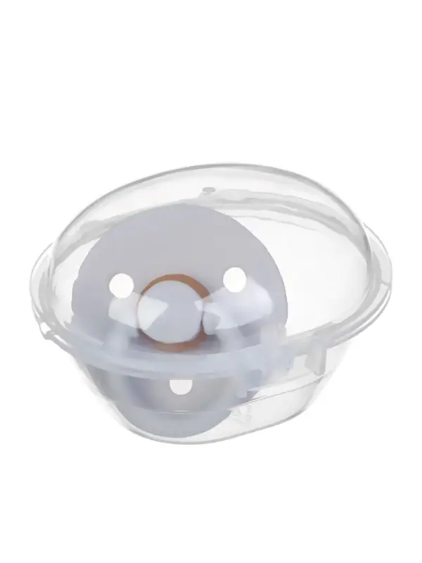 Соска - пустышка классическая, латекс, цв.серый, в контейнере, от 0 мес., M&B Соска - пустышка классическая, латекс, цв.серый, в контейнере, от 0 мес., M&B