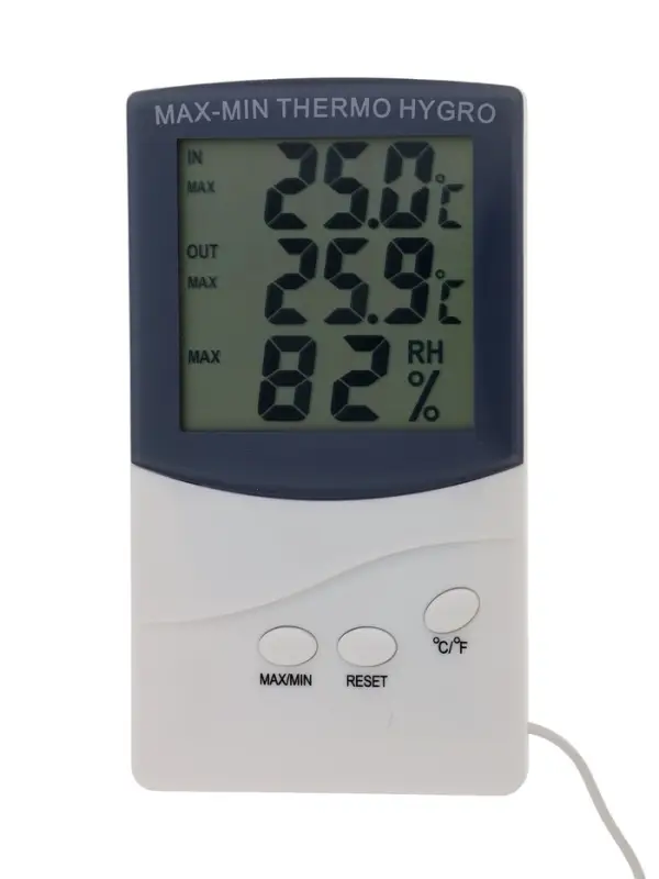 Термометр LTR-07, электронный, 2 датчика температуры, датчик влажности, белый Термометр LTR-07, электронный, 2 датчика температуры, датчик влажности, белый