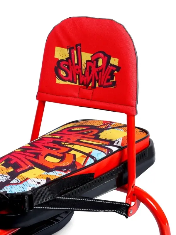 Снегокат &laquo;Тимка спорт 4-1 Граффити&raquo;, ТС4-1/GR, со спинкой и ремнём безопасности