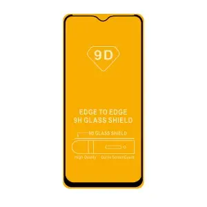 Защитное стекло для Xiaom Redmi 9 с рамкой 9H Full Glue без упаковки черное (25 шт./уп.)