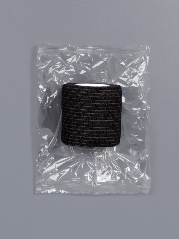 Лента бандажная для тату машинки, 5 см × 5 м, цвет чёрный Лента бандажная для тату машинки, 5 см × 5 м, цвет чёрный