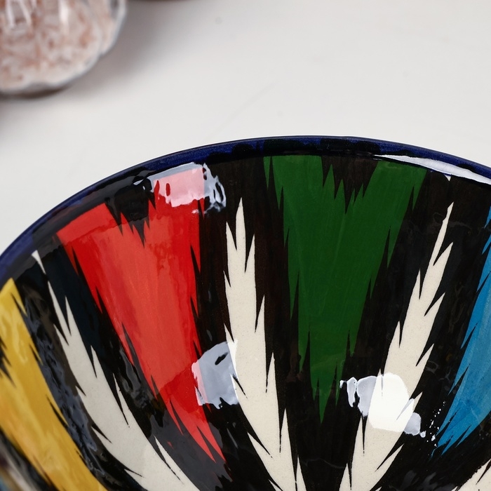 Набор салатников Риштанская керамика Набор салатников Риштанская керамика "Атлас", 15 см, 3 шт, в подарочной упаковке