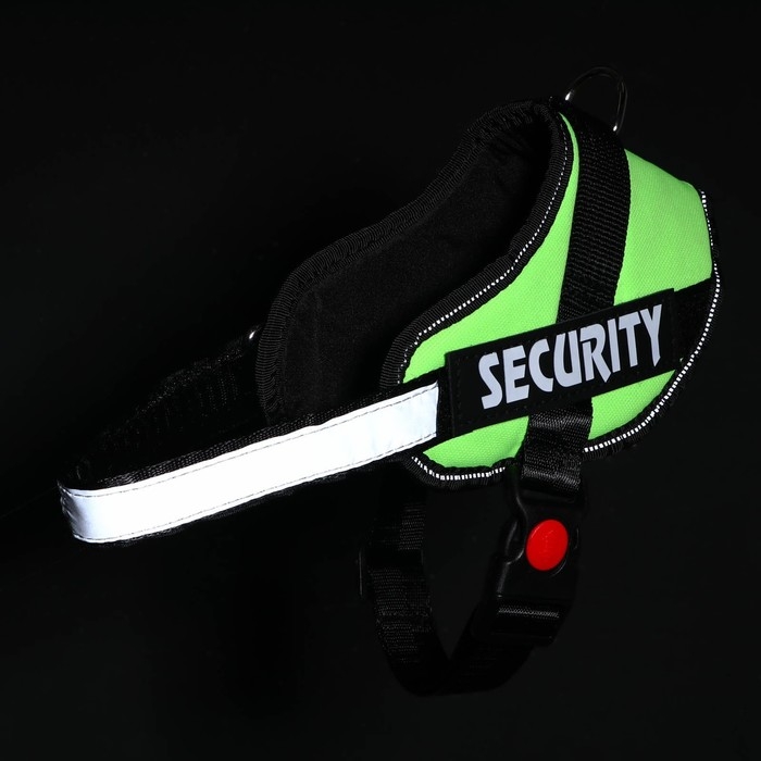 Шлейка К9 мягкая светоотражающая, размер S, ОГ 45-55 см, вес 5-12,5 кг, зелёная Шлейка К9 мягкая светоотражающая, размер S, ОГ 45-55 см, вес 5-12,5 кг, зелёная