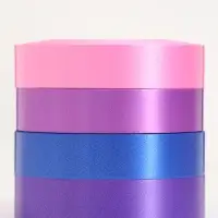 Лента упаковочная для декора и подарков, сиреневый МИКС, 2 см &times; 45 м