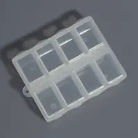 Органайзер для хранения мелочей, с подвесом, 8 ячеек, 8&times;6&times;2 см, прозрачный