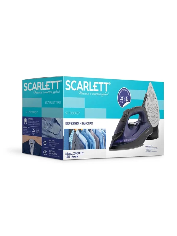 Утюг паровой с керамическим покрытием 2400 Вт SC-SI30K57 Утюг паровой с керамическим покрытием 2400 Вт SC-SI30K57