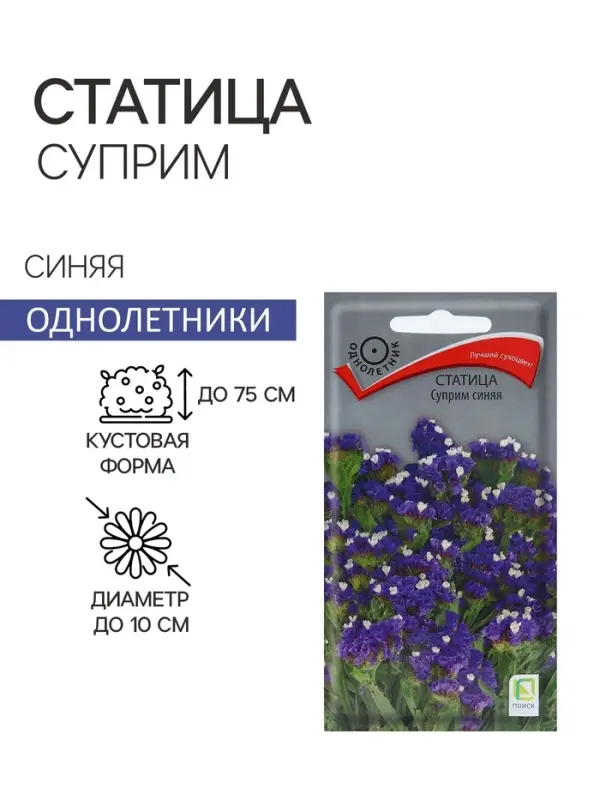 Семена цветов Статица "Суприм синяя", 0,15 г