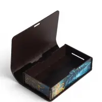Книга-шкатулка  "Рыжий козлик в шапке Дед Мороз",  19х13х5 см