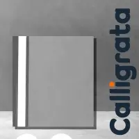 Папка-скоросшиватель Calligrata, А5, 180 мкм, серая с прозрачным верхом