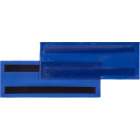 Карман для маркировки магнитный синий 210 x 74 мм горизонтальный (10шт/уп)