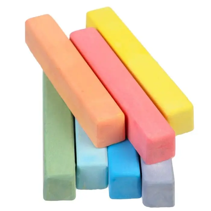 Мелки цветные школьные, набор 7 шт. «Эльза» «Холодное сердце», прямоугольные Мелки цветные школьные, набор 7 шт. «Эльза» «Холодное сердце», прямоугольные