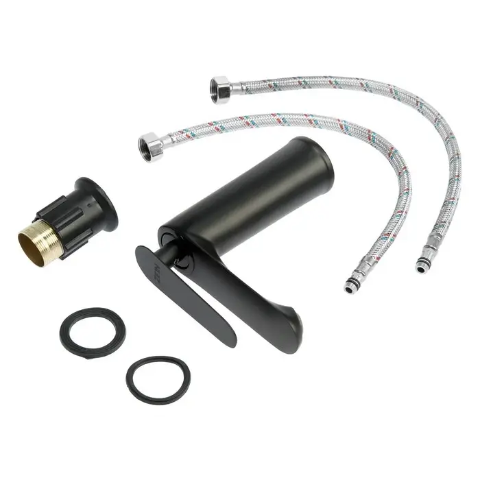 Смеситель для раковины ZEIN Z2077F, дизайнерский, картридж 35 мм, латунь, черный