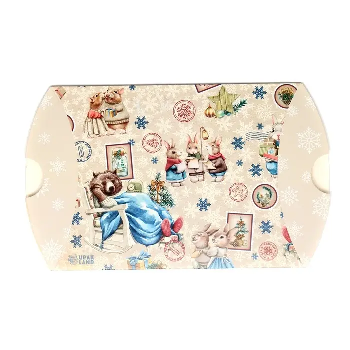 Коробка складная, подарочная новогодняя «Уют» 19×14×4 см Коробка складная, подарочная новогодняя «Уют» 19×14×4 см