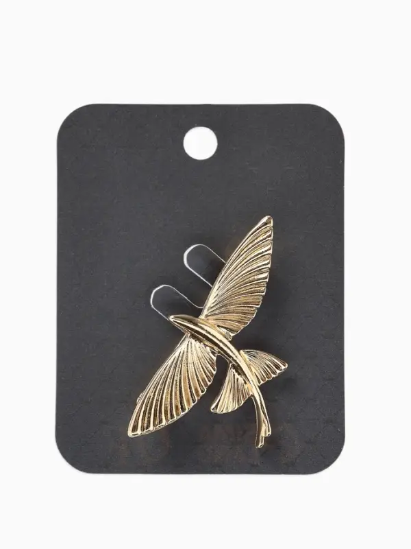 Брошь &laquo;Летучая рыба&raquo;, цвет золото