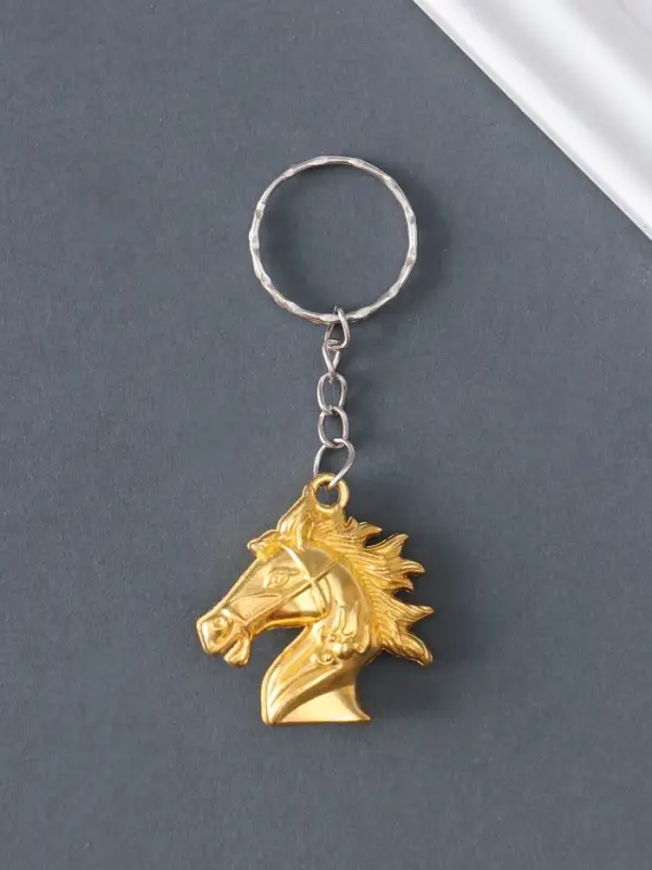 Брелок металл "Голова лошади" МИКС 3,5х3,5х1,2 см