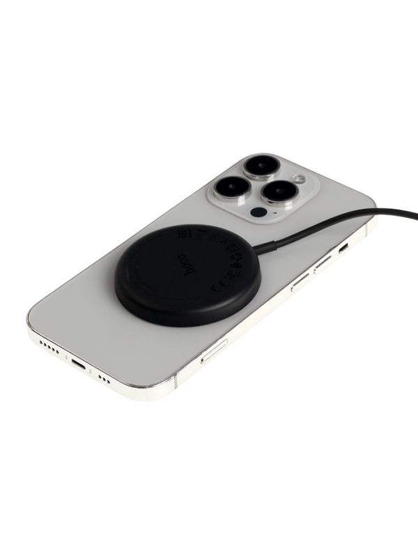 Беспроводное зарядное устройство Hoco CW52, MagSafe, магнит, 15 Вт, Type-C, 2 А, 1 м Беспроводное зарядное устройство Hoco CW52, MagSafe, магнит, 15 Вт, Type-C, 2 А, 1 м