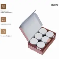 Краска акриловая, набор 6 цветов &times; 20 мл, Гамма &laquo;Хобби&raquo;, морозостойкая, глянцевая