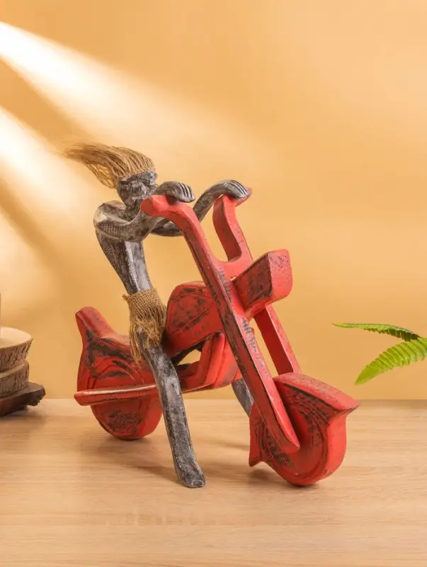 Сувенир Сувенир "Абориген байкер" дерево, 35х15х30 см