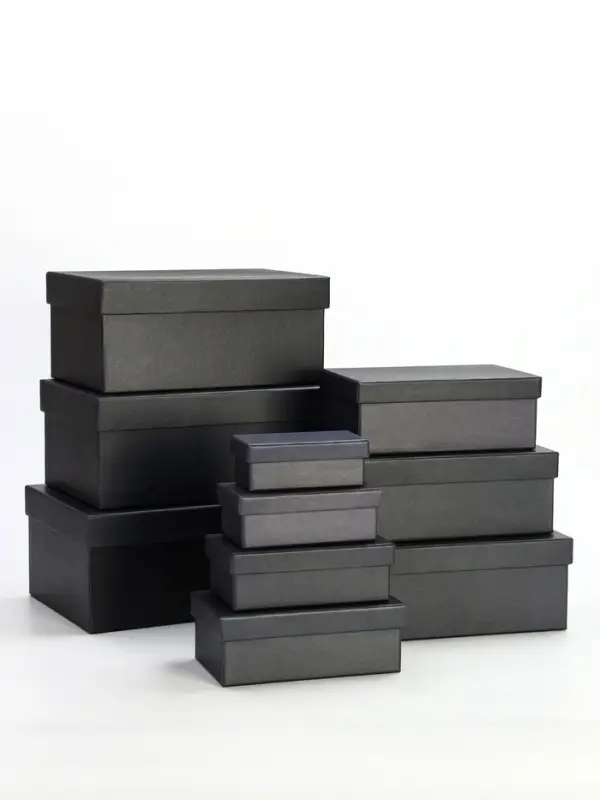 Набор подарочных коробок 10 в 1 &laquo;Графит&raquo;, 30.5&times;20&times;13 - 12&times;6.5&times;4 см