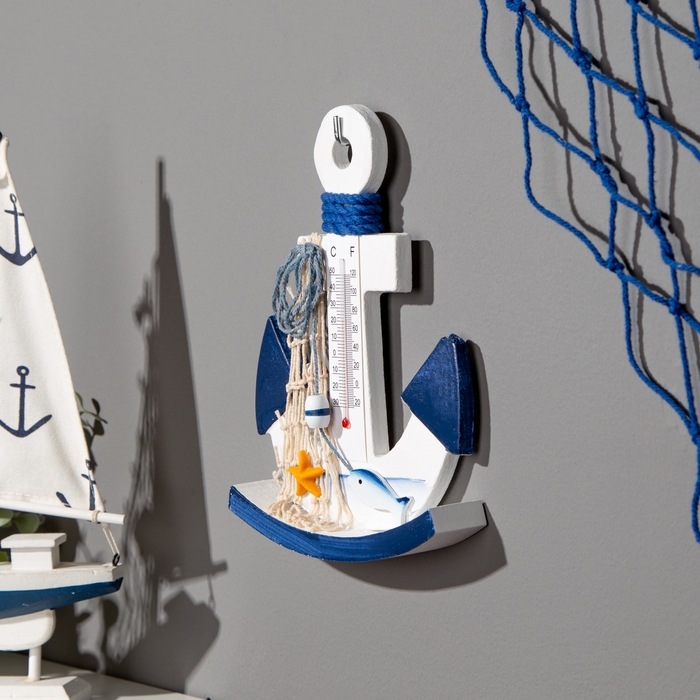 Сувенир интерьерный Сувенир интерьерный "Якорь" с термометром 21*15см