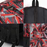 Рюкзак школьный на молнии, с карманами, с принтом, 30&times;13&times;42 см, чёрный