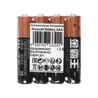 Батарейка алкалиновая Duracell Basic, AAA (CH), LR03-40BOX, 1.5 В, набор, 40 шт.