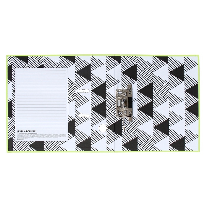 Папка-регистратор, Calligrata, А4, 75 мм, ламинированная, светло-зеленый Папка-регистратор, Calligrata, А4, 75 мм, ламинированная, светло-зеленый