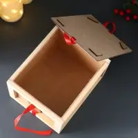 Шкатулка-посылка "С Новым Годом" с сувениром, 21х17,2х12,5 см Шкатулка-посылка "С Новым Годом" с сувениром, 21х17,2х12,5 см