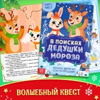 Подарок на Новый год для детей «Посылка от Дедушки Мороза», большой новогодний подарочный набор книг 12 шт., письмо деду морозу, адвент - бродилка, значки