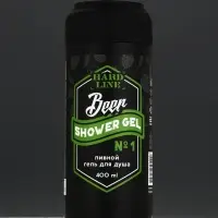 Гель для душа пиво HARD LINE, 400 мл, аромат кедра