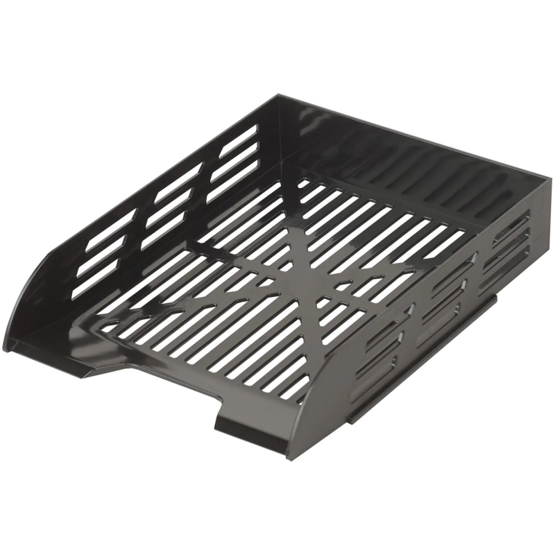 Лоток горизонтальный для бумаг Attache 3шт/наб на металл стерж черный