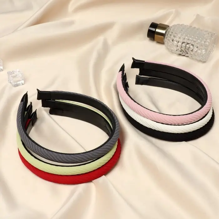 Ободок для волос  Ободок для волос "Сигрид" полосы диагональ, 1,2 см, микс