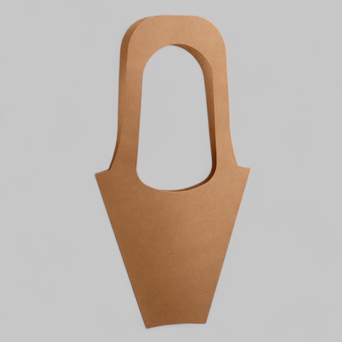 Переноска для цветов, крафт, 35х19 см Переноска для цветов, крафт, 35х19 см