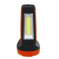 Фонарь прожектор тм ЕРМАК, LED + COB, 6 режимов, 2400мАч, USB кабель, 9х9х20см, пластик