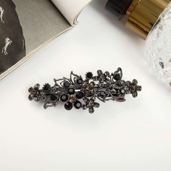 Заколка-автомат для волос Заколка-автомат для волос "Грациозо" цветы, 7 см