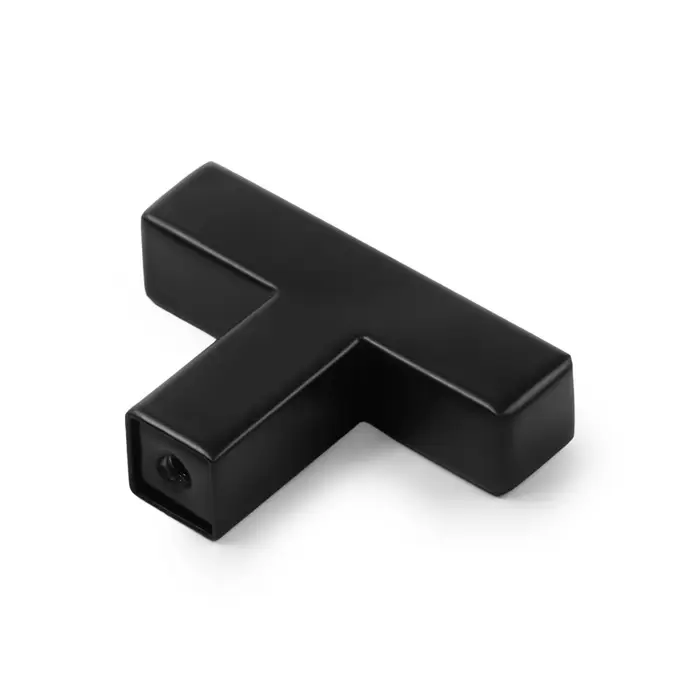 Ручка-кнопка CAPPIO SQUARE RSC008, нержавеющая сталь, чёрная, 8 шт.