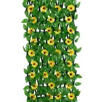 Ограждение декоративное &laquo;Подсолнухи&raquo;, 200&times;75 см, Greengo