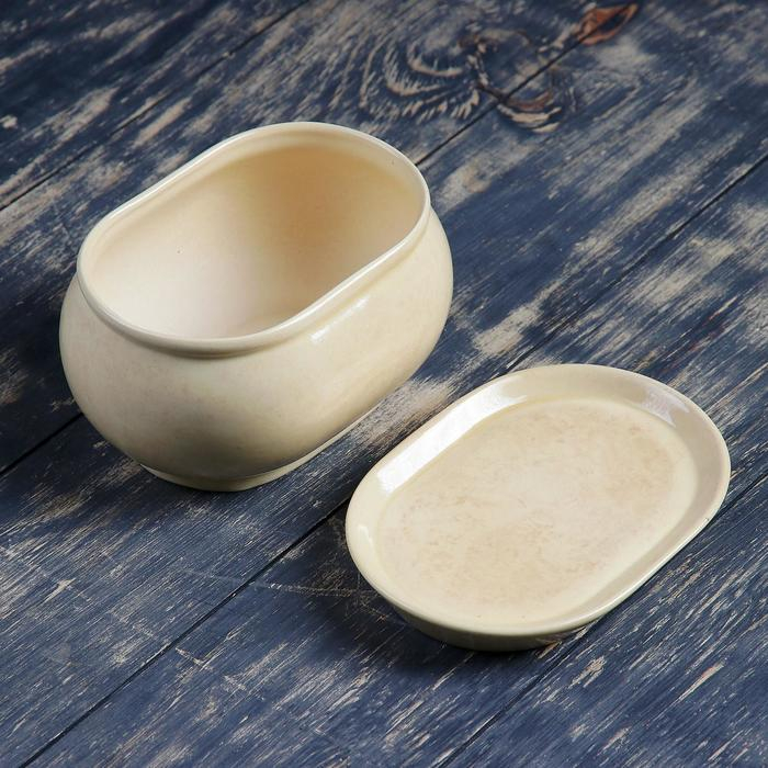 Горшок цветочный Танго№3 1,1л 15*10*10см бежевый Горшок цветочный Танго№3 1,1л 15*10*10см бежевый