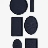 Набор заплаток для одежды, термоклеевые, 6 шт., синий