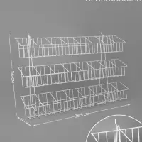 Стойка прикассовая 88.5&times;24&times;56 см, размер ячейки 12.5&times;12&times;13 см, белая
