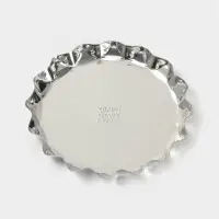 Форма для выпечки коржей, d=13 см, h=1.6 см, жесть, серебристая