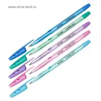 Ручка шариковая Berlingo. Tribase Pastel, синий стержень, узел 0.7 мм, МИКС