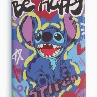 Ежедневник кожзам А5"Стич Be Happy", 80 л