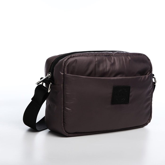 Сумка кросс-боди на молнии, цвет коричневый Сумка кросс-боди на молнии, цвет коричневый