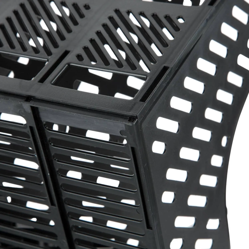 Лоток вертикальный Attache 4отделения сборный черный