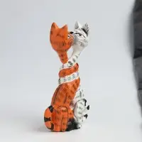 Фигура интерьерная &laquo;Целующиеся коты&raquo;, 13&times;3.5&times;7 см, дерево
