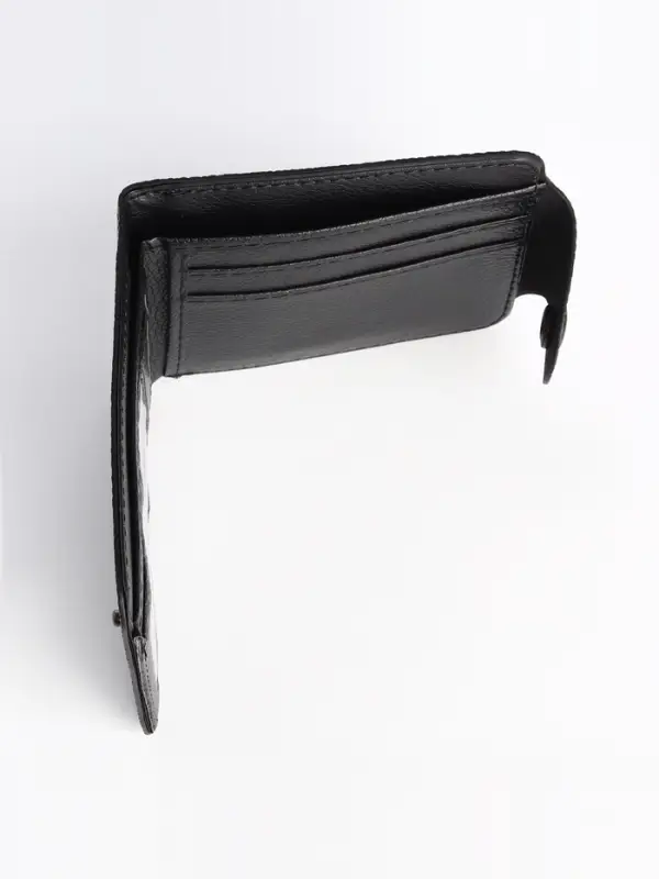 Портмоне мужское на кнопке, чёрное